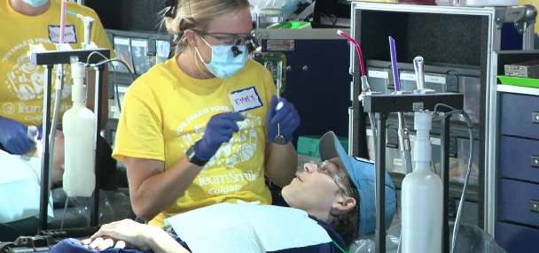 TeamSmile brings free dental care to children at America First Field