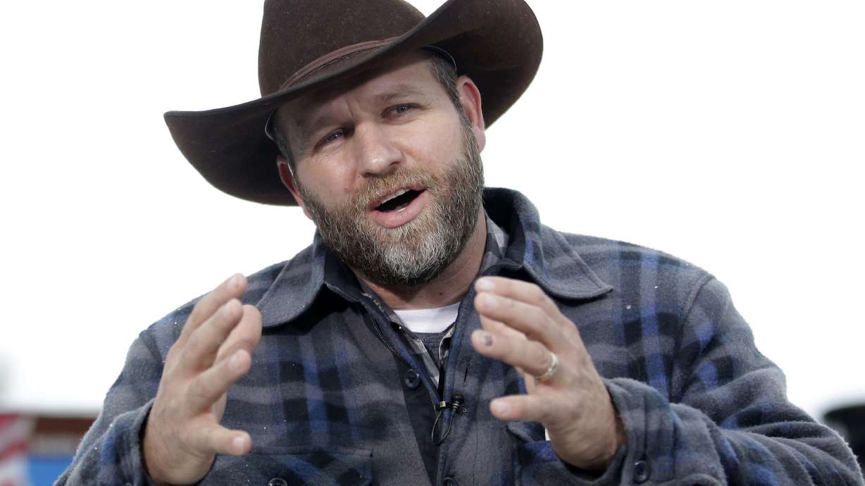 On Jan. 5, 2016, Ammon Bundy speaks during an interview at Malheur National Wildlife Refuge, near Burns, Ore. Bundy was arrested in southern Utah this week for allegedly driving without a valid license or registration and refusing to obey police commands.