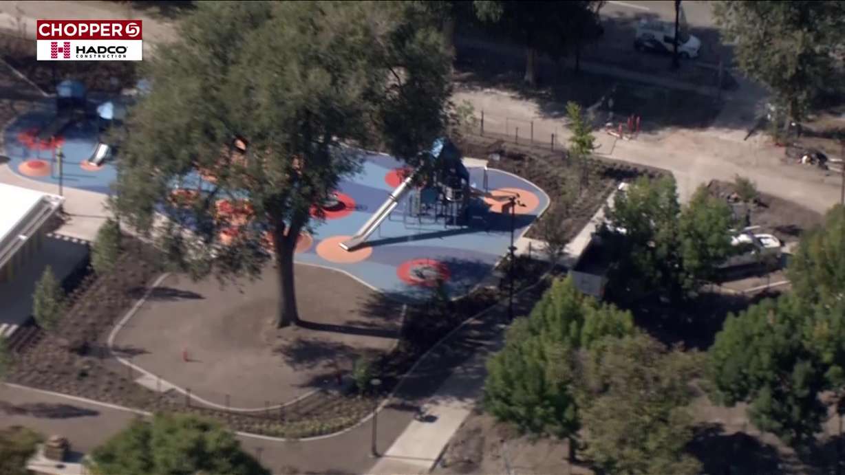 An aerial view of some of the new features visitors can soon experience at Pioneer Park in Salt Lake City.