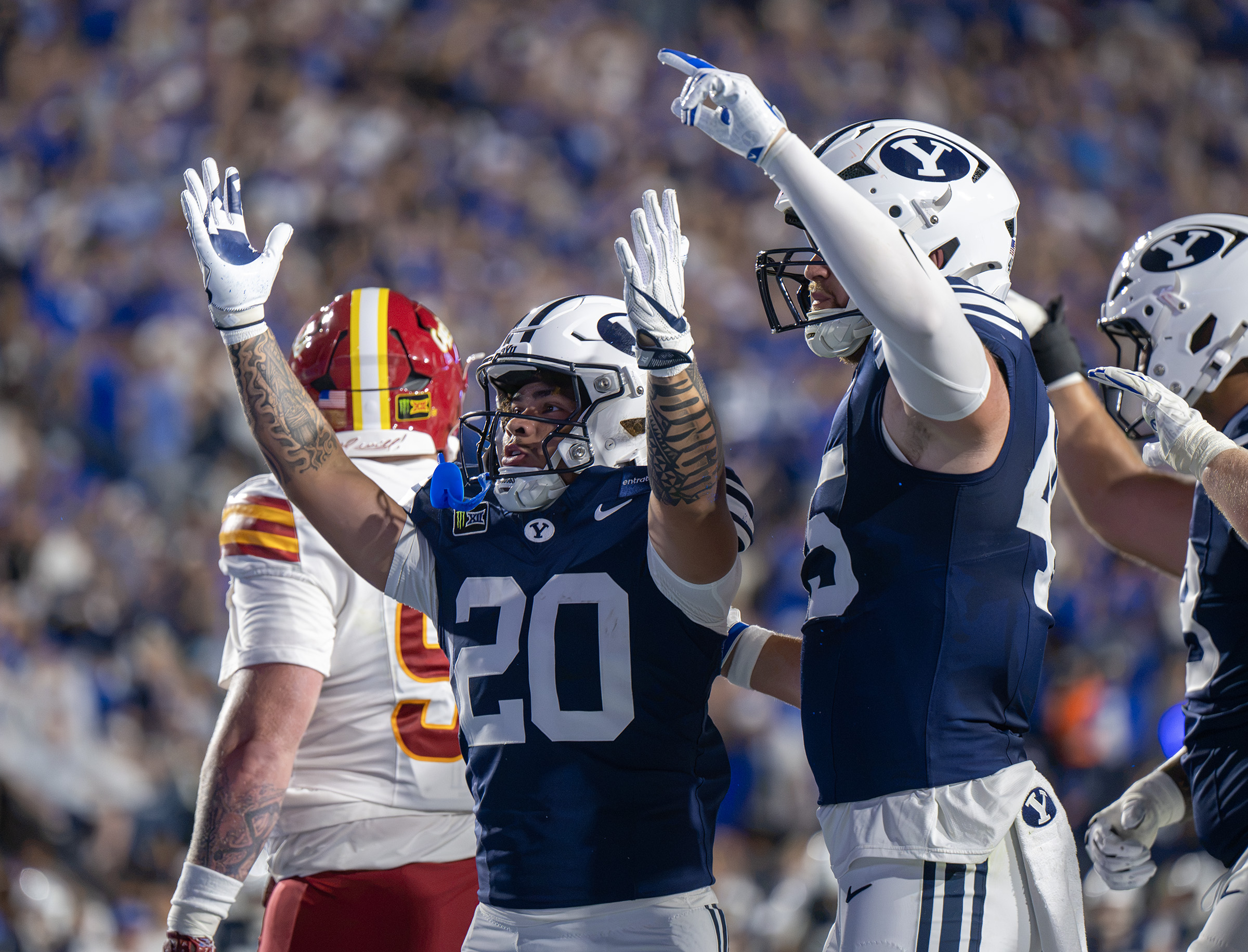 Bear Bachmeier's career night pushes No. 8 BYU past Iowa State