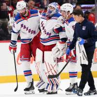 Rangers goalie Igor Shesterkin out for the season with knee injury after fall against Capitals