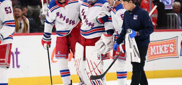 Rangers goalie Igor Shesterkin out for the season with knee injury after fall against Capitals