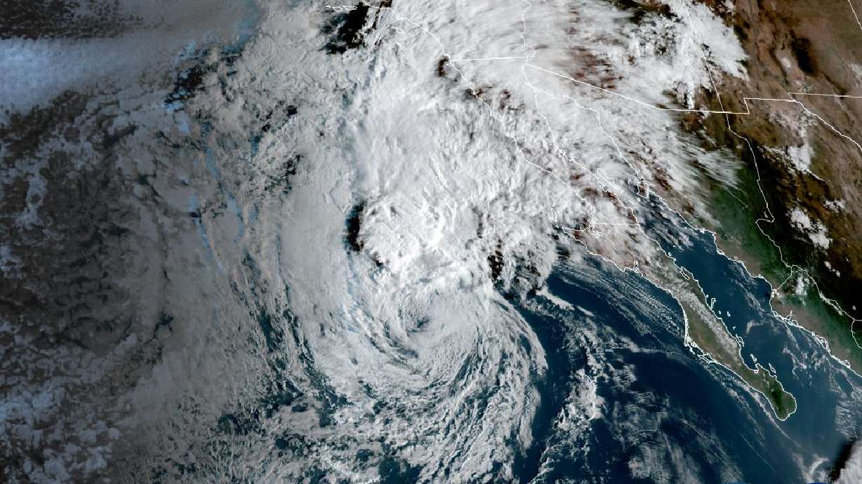 Satellite view of Tropical Storm Rachel on October 10.