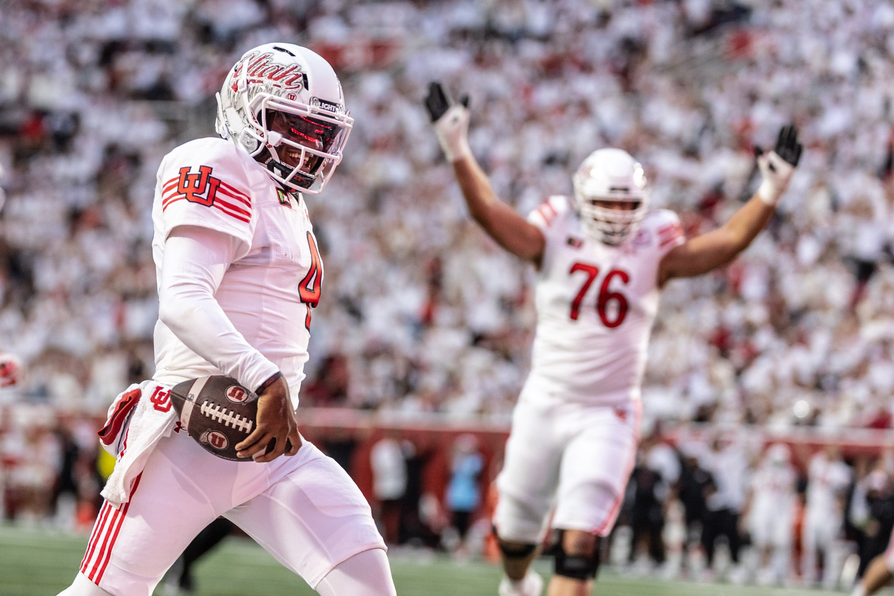 Wayshawn Parker rushes for 171 yards as No. 12 Utah stays undefeated in win over Kansas