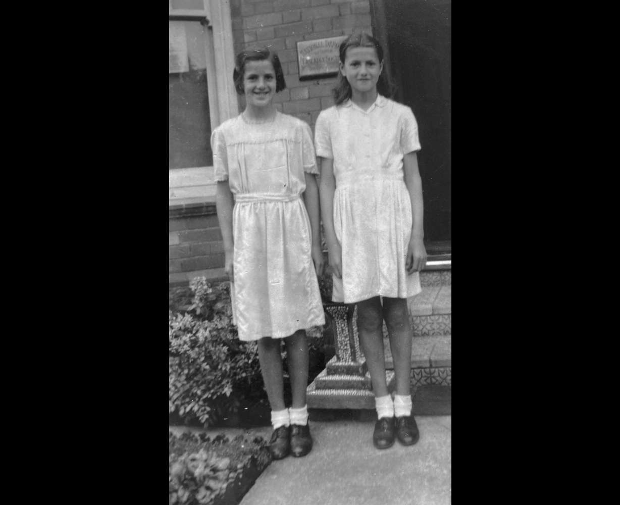 Pamela Atkinson and her sister, Yvonne Collin, in an undated photo. Atkinson died on Saturday at the age of 93.