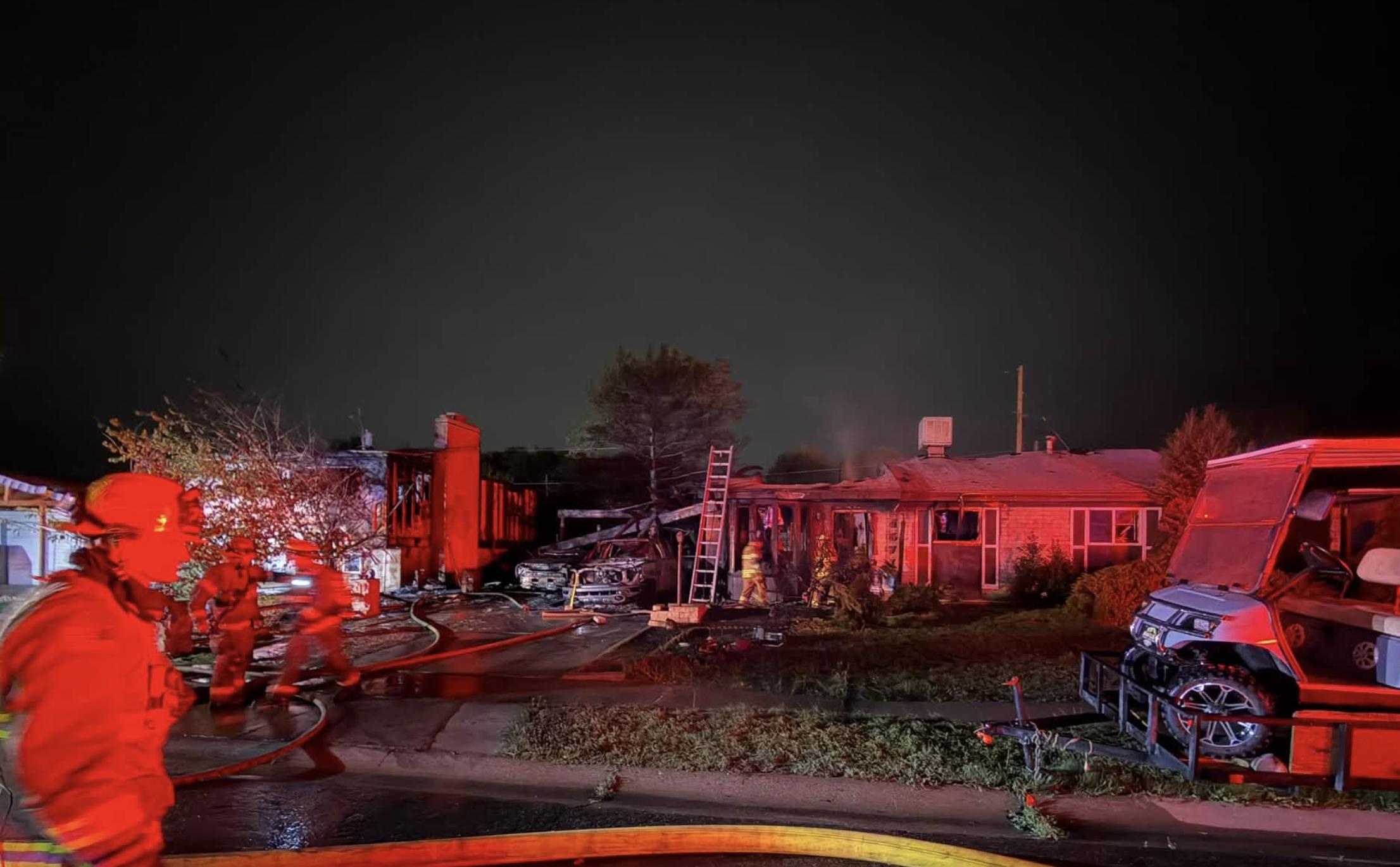 6 people rescued from three-alarm house fire in West Valley City