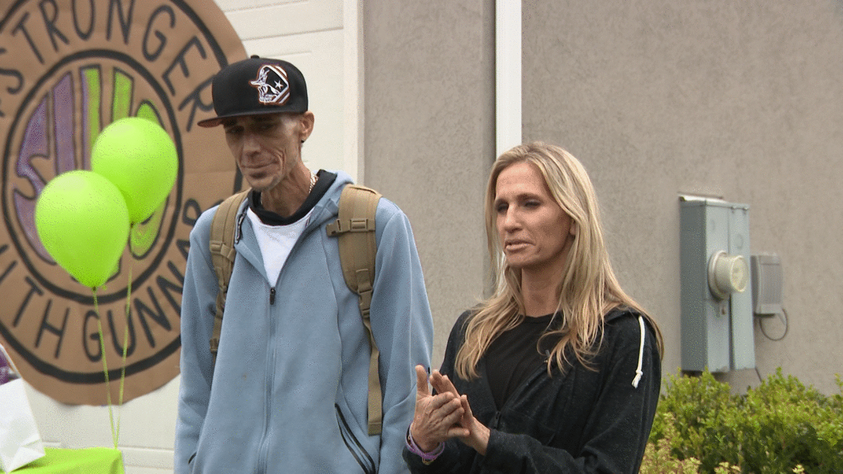 Chad (left) and Marnie (right) Olsen are pictured.