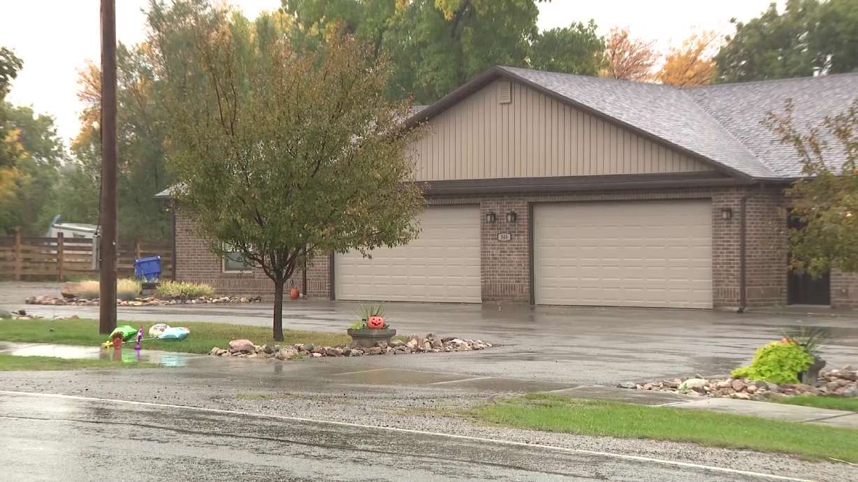 A home where five people were discovered dead from apparent carbon monoxide poisoning is pictured. As the community grieves the loss of a Cache County family, local middle schoolers came together on Monday to honor their classmates.