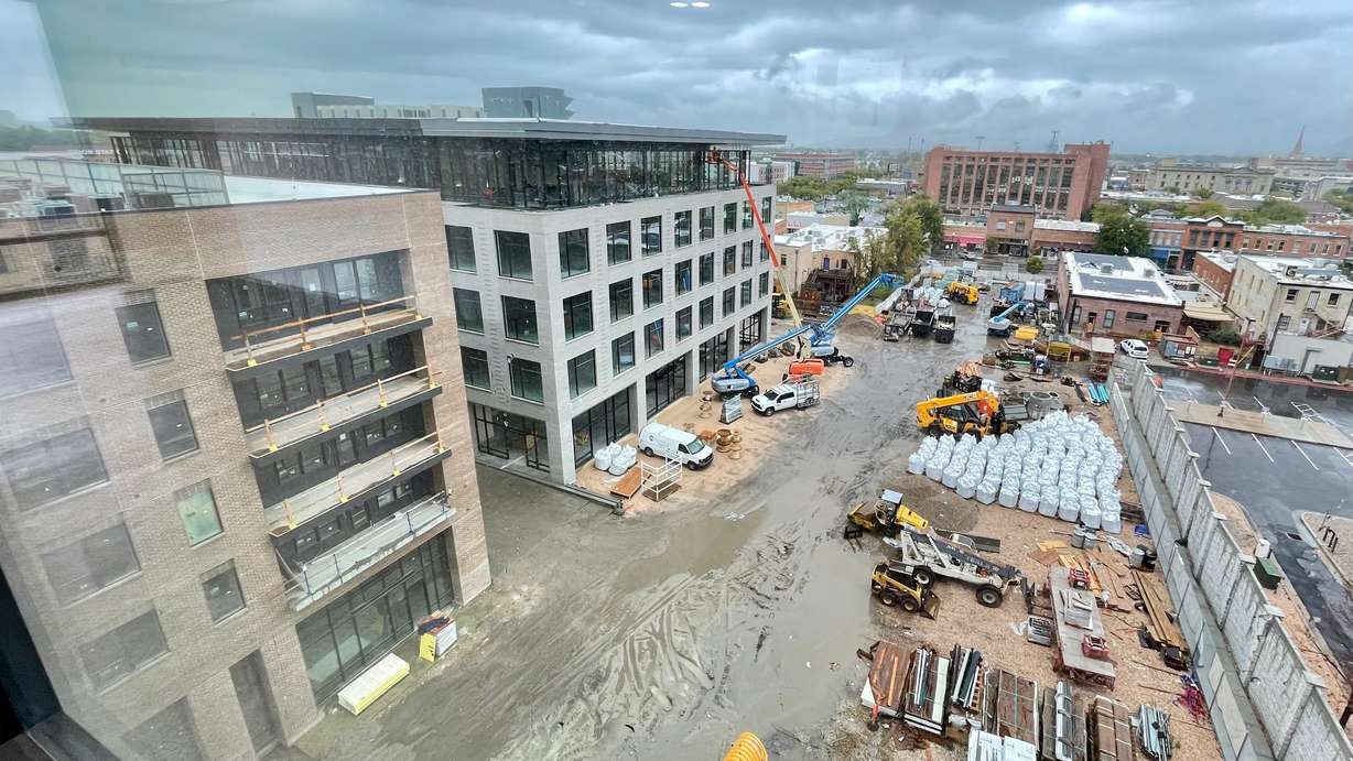 The WonderBlock area, a key part of the varied changes in the works, is pictured Monday.