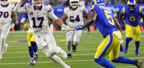 Josh Allen racks up 331 yards and Bills outlast Rams with help from blocked FG for 37-34 win in OT