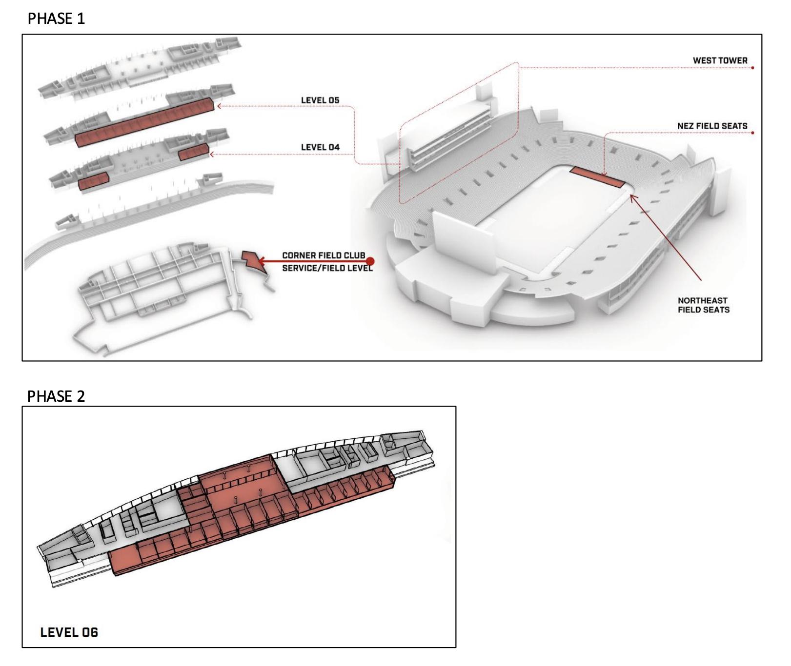 A rendering shows conceptual plans for renovations to Rice-Eccles Stadium.