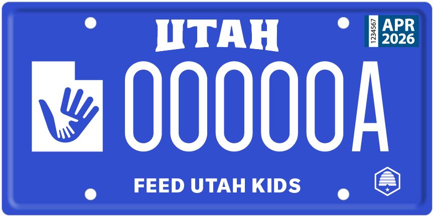 New license plate aims to chip away at Utah's school lunch debt