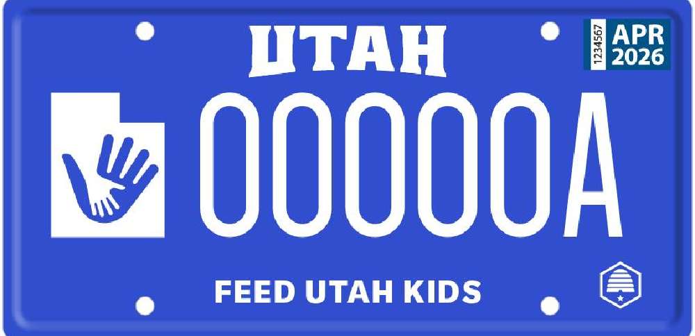 New license plate aims to chip away at Utah's school lunch debt