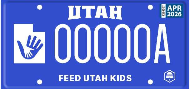 New license plate aims to chip away at Utah's school lunch debt