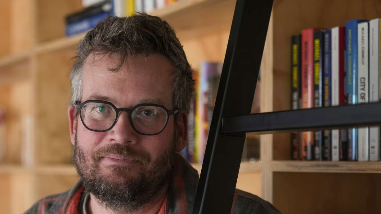Writer John Green poses in his studio in Indianapolis, Ind., Jan. 21. Green's tour for "Hollywood, Ending," made a stop in Salt Lake City at West High School on Saturday.