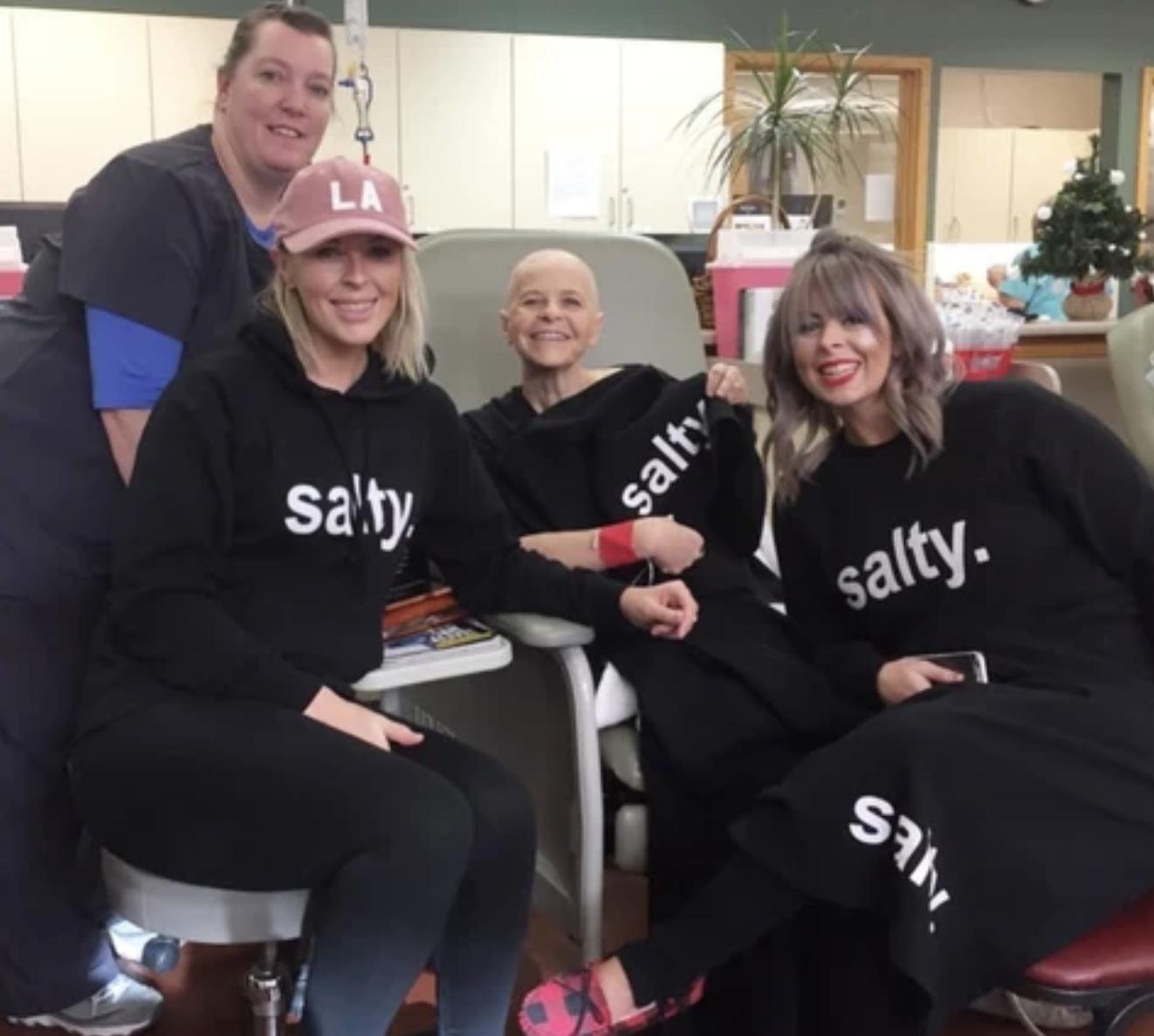 Emily Potter started a clothing brand called "Salty" after her mom was diagnosed with ovarian cancer as a way to cope.