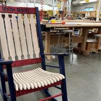 High school shop class building rocking chair for Supreme Court Justice Sonia Sotomayor