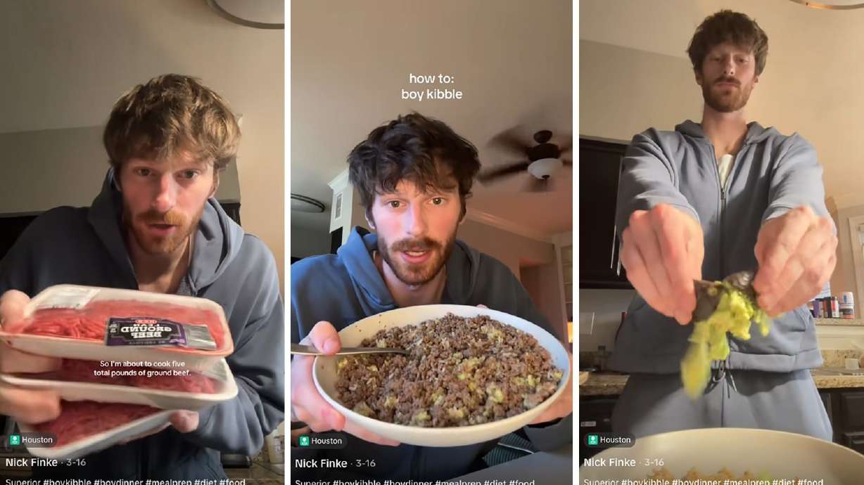 "Boy kibble" connoisseur Nick Finke prefers to keep it simple with his high-protein meal prep.