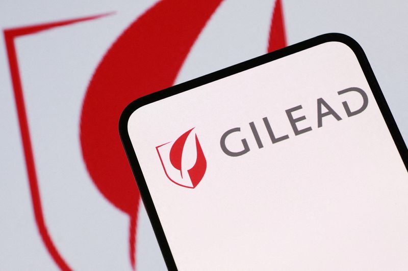 FILE PHOTO: Gilead logo is seen in this illustration taken August 5, 2025.