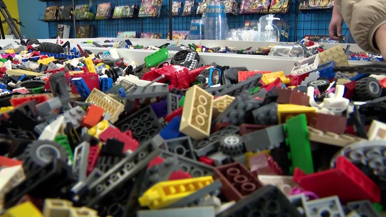 Legos at a Bricks & Minifigs store in 2024. A lawsuit has been filed against American Fork police, for allegedly violating the rights of people involved in an effort to return stolen merchandise.