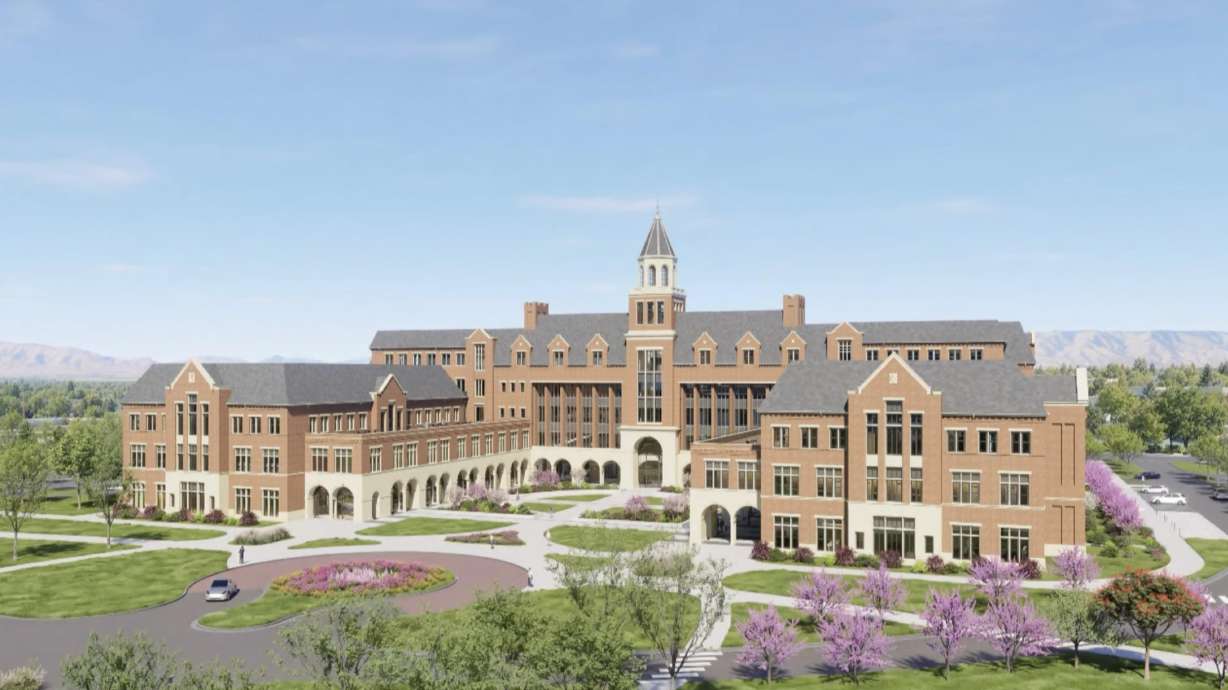 A rendering of the future Brigham Young University School of Medicine building is pictured. The school has officially received its accreditation, BYU President Shane Reese announced Wednesday.