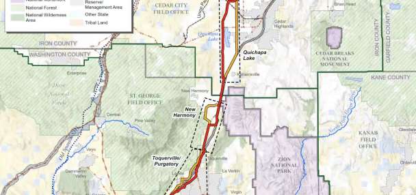 Rocky Mountain Power plans 54-mile transmission line along I-15 in southern Utah; public input sought