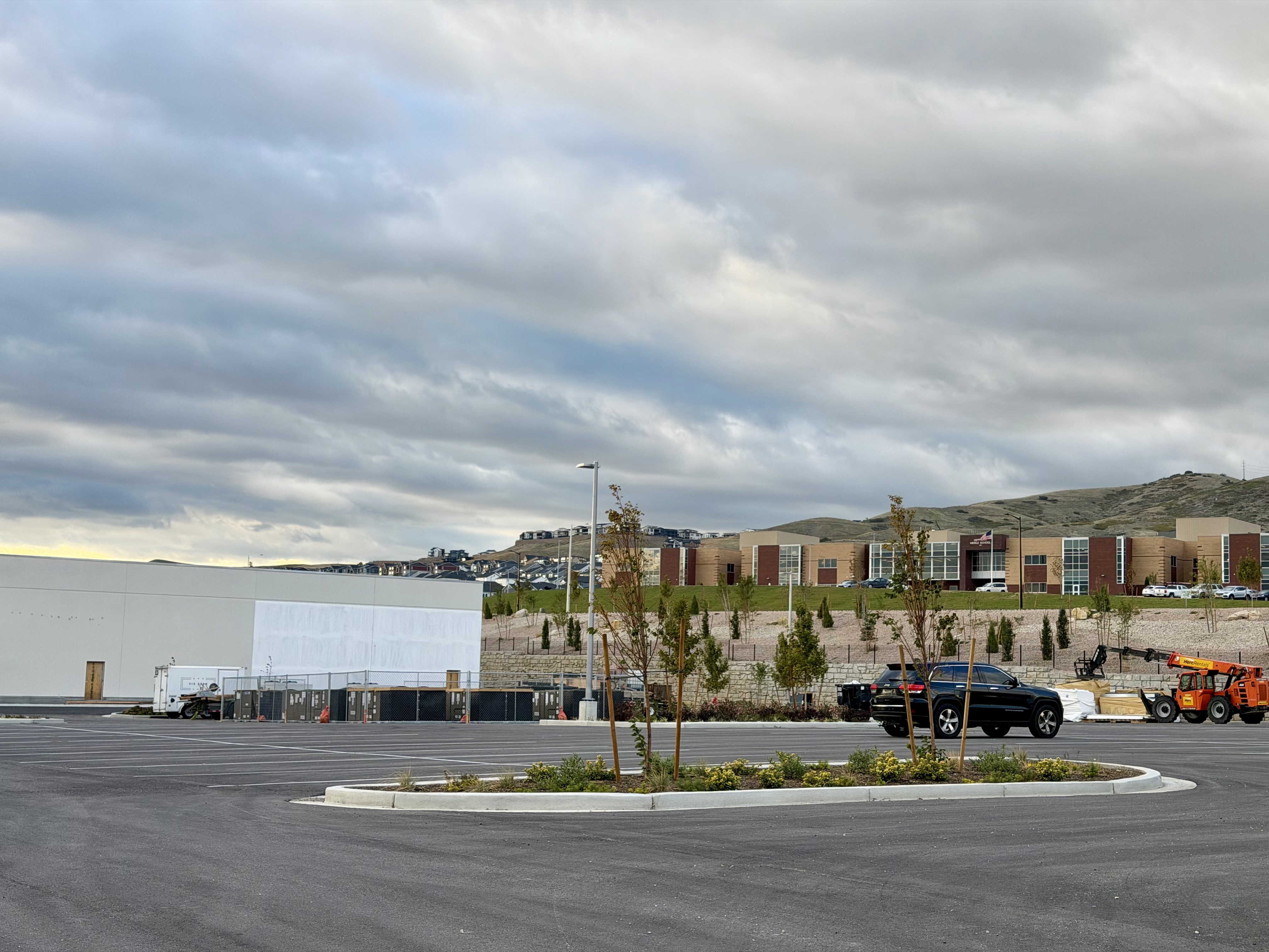 A Target store is under construction near Viewpoint Middle School in Lehi. Community members are urging UDOT to prioritize a pedestrian bridge across nearby Timpanogos Highway for student safety.