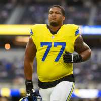 Rams lineman Alaric Jackson has suspension reduced to 1 game for punching Bills' Chubb