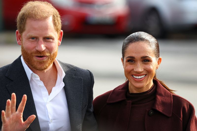 Prince Harry and wife Meghan make first joint appearance since UK return