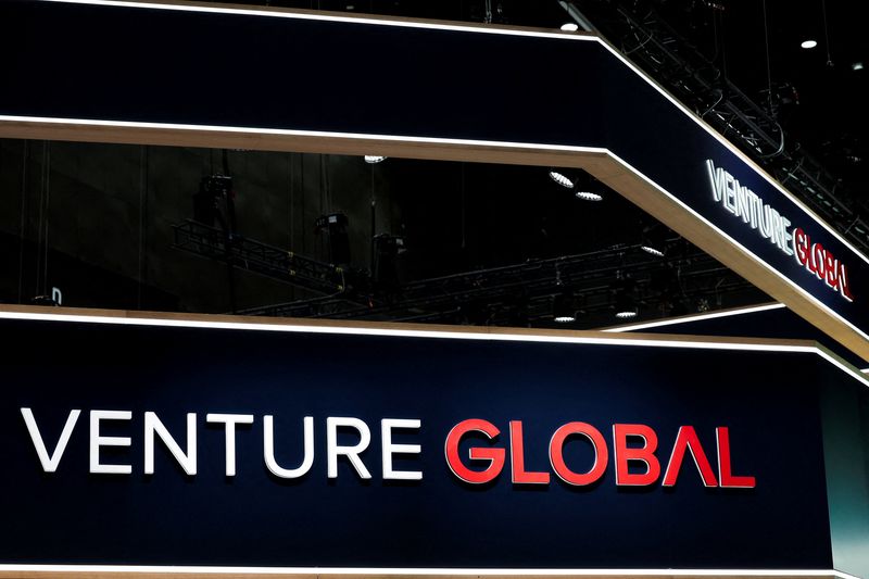 FILE PHOTO: The logo of the U.S.-based Venture Global is displayed at their booth during Gastech Bangkok 2026, in Bangkok, Thailand, September 14, 2026.