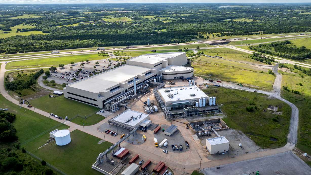 A Coherent manufacturing facility in Sherman, Texas, June 16. Wholesale inflation rose more than expected last month on a big jump in fuel costs, a sign that stubbornly rising prices remain an economic challenge.