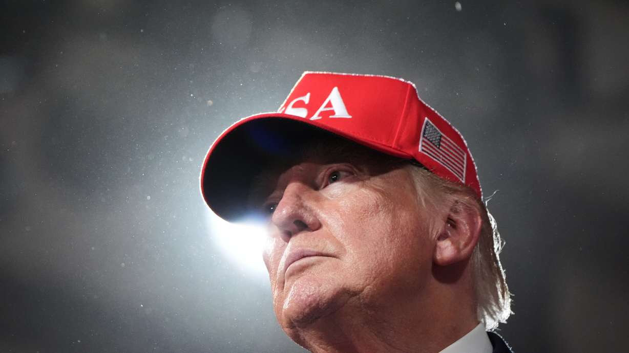 President Donald Trump speaks at a campaign rally at Majestic Valley Arena, Wednesday, in Kalispell, Mont. Trump said on Thursday the execution of the Fort Hood gunman would not be livestreamed.