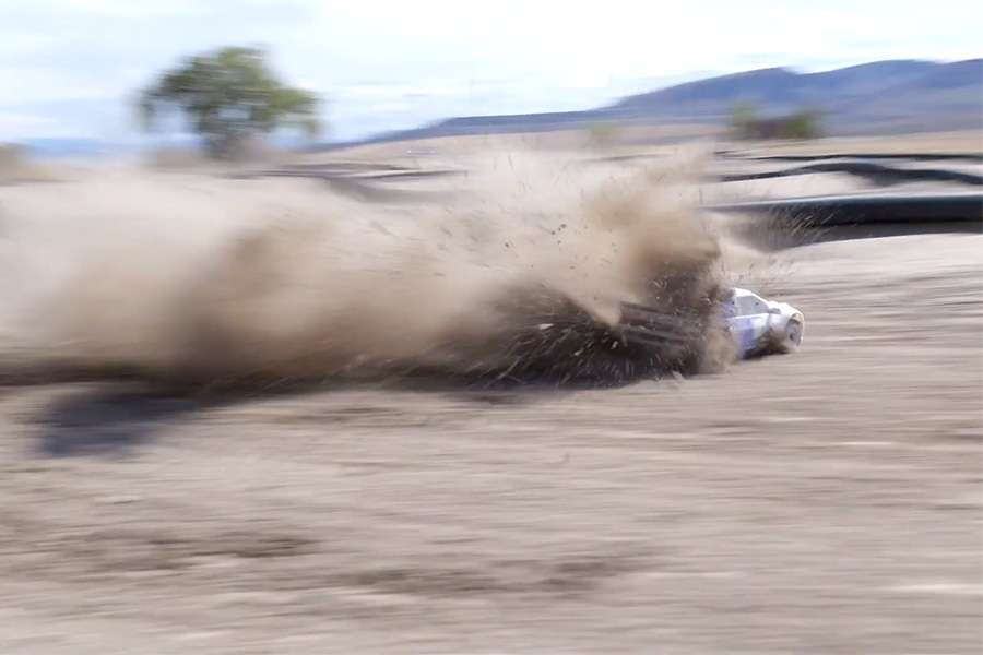 An RC car drifts on a race track near the Pocatello airport. OCDRC Hobby Shop owner Bryce Shurtliff is working to bring more remote control hobbyist newcomers into his fold.