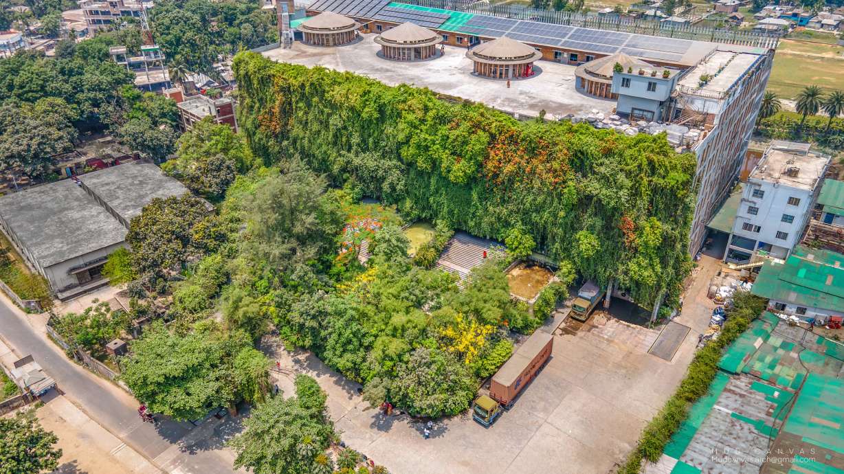 The lush seven-story Green Field Factory has won the prestigious RIBA International Prize, with judges calling it a “work of quiet humility.”