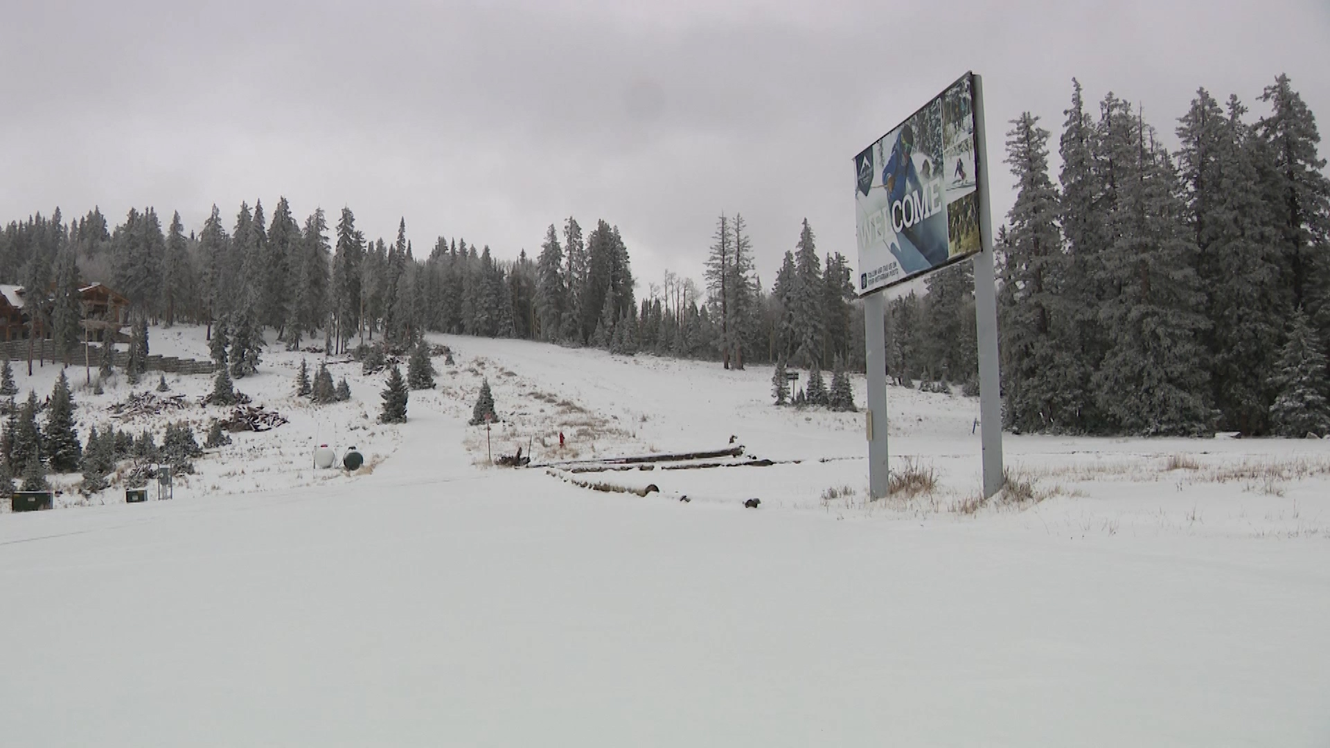 Snow at Eagle Point Ski Resort.