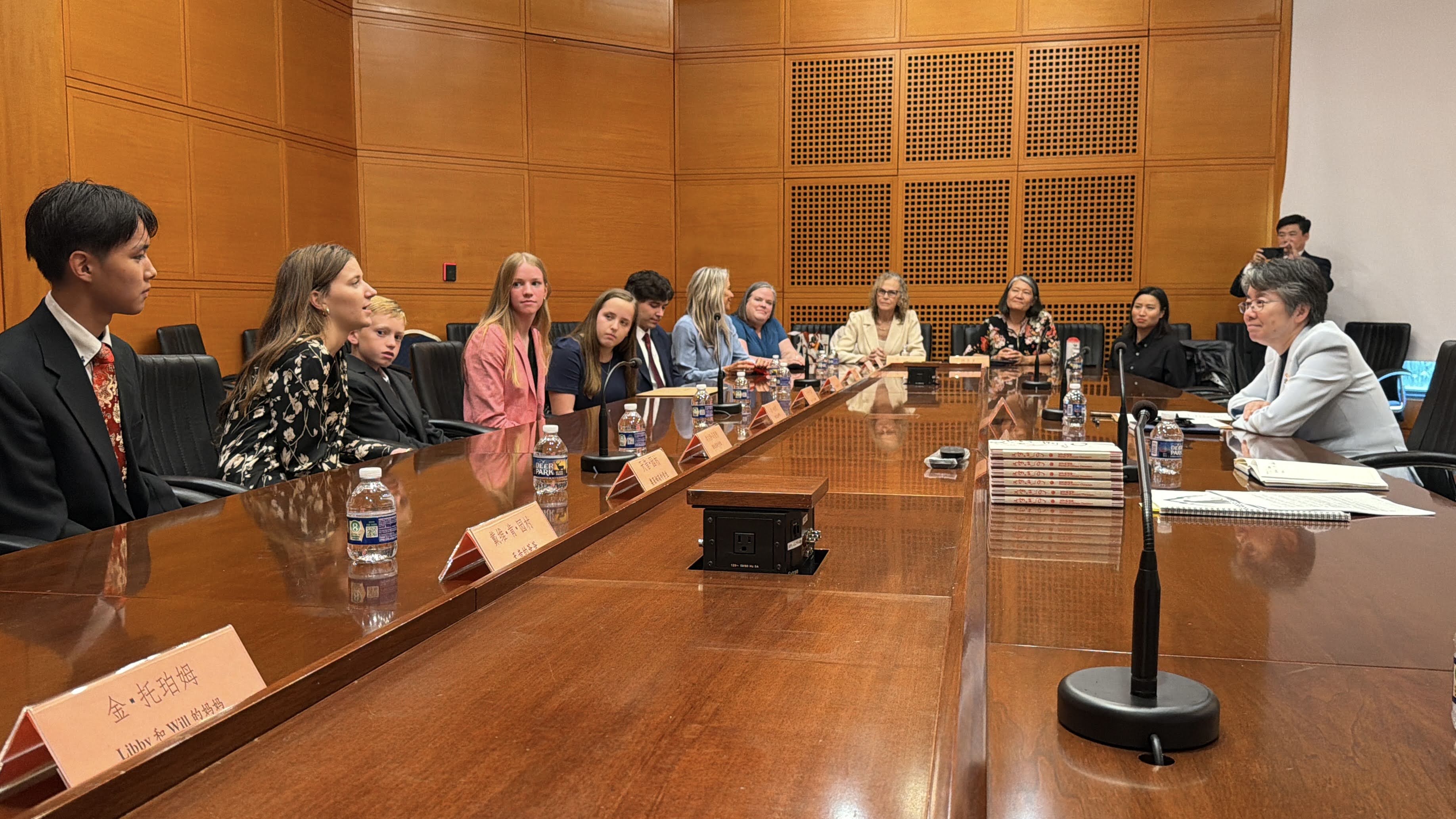 A delegation of Utahns, including high school students learning Chinese, visits the Chinese Embassy in Washington, D.C., in September 2026 to welcome President Xi Jinping to the U.S.