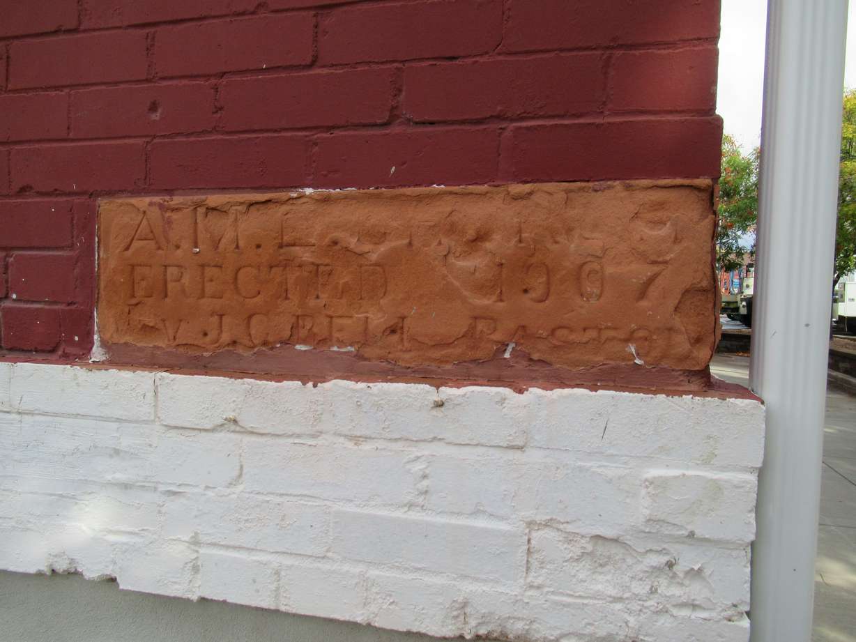 The Trinity African Methodist Episcopal Church's original cornerstone was laid on Oct. 14. Pastor Daryell Jackson said the cornerstone will be restored during a future renovation.