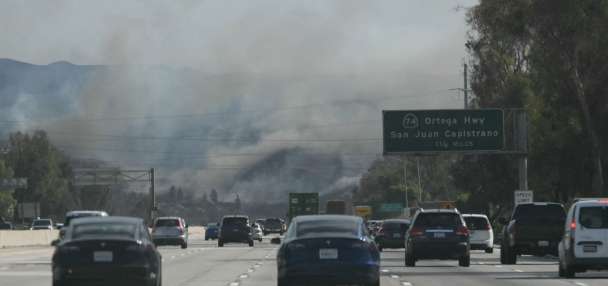 New wildfire in Southern California explodes in size, burning multiple homes