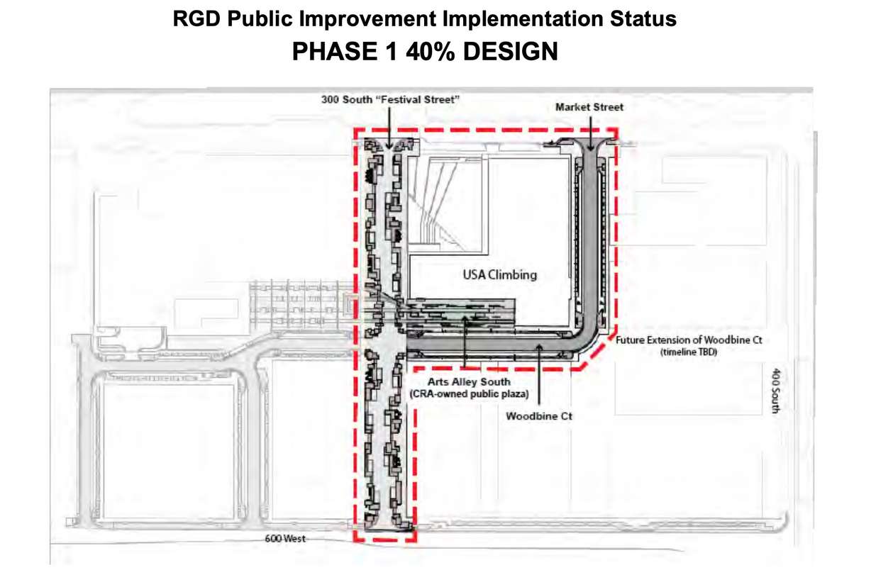 This map shows the location of the first phase of Rio Grande District infrastructure projects.
