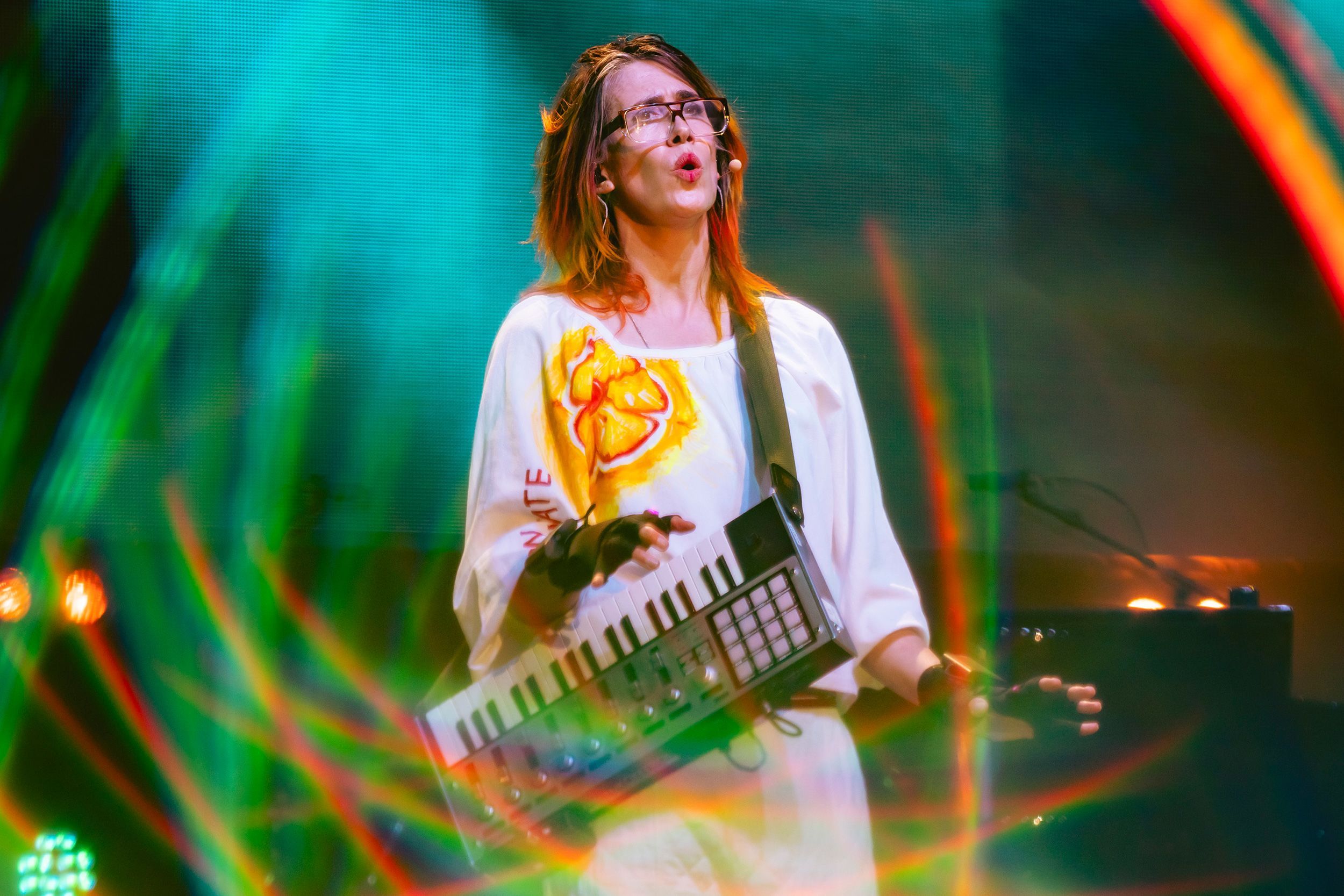 Imogen Heap, pictured performing in LA in March 2025.