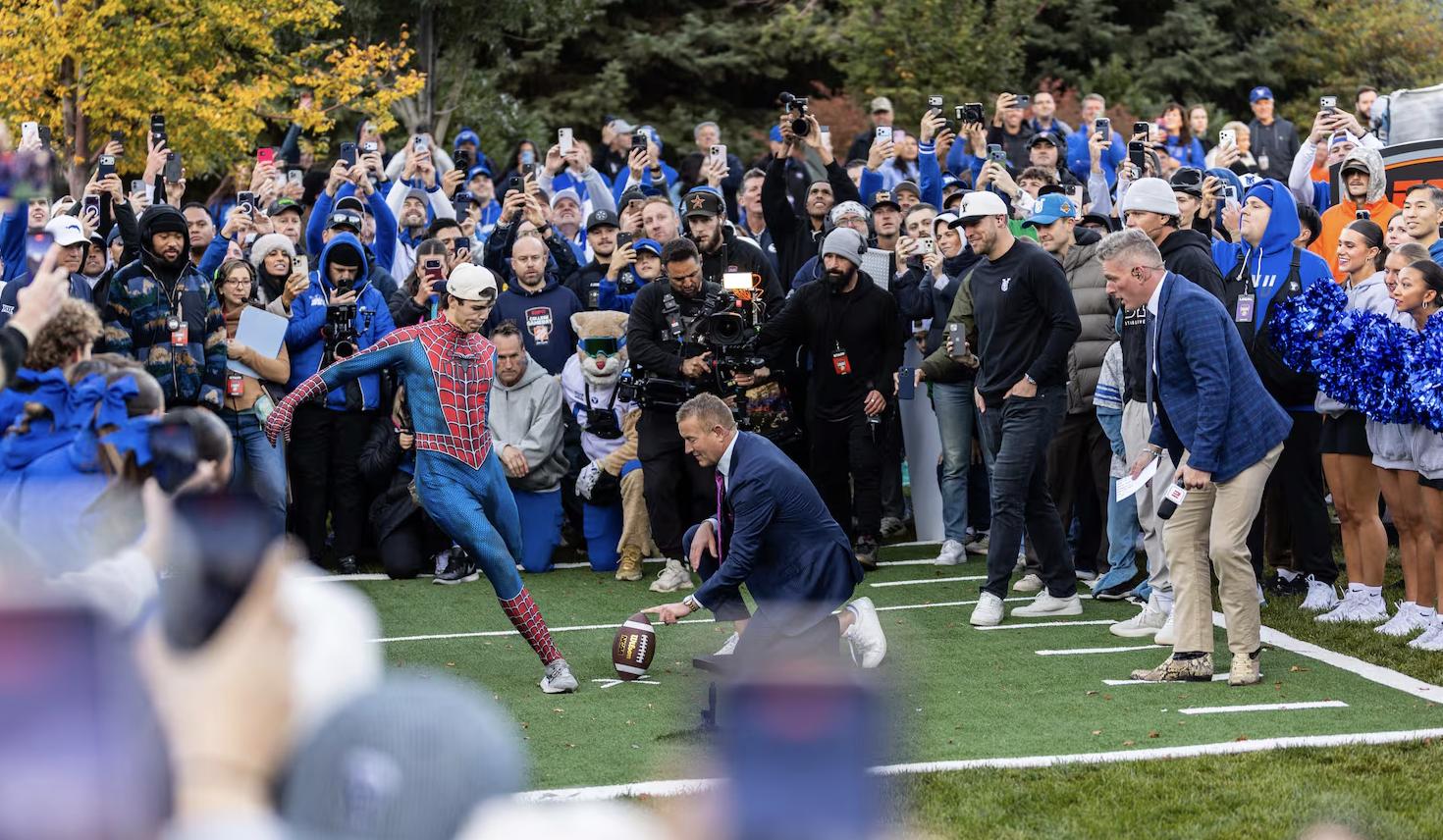 Spider-Man scores a $3 million payday with kick at BYU's 'College GameDay'