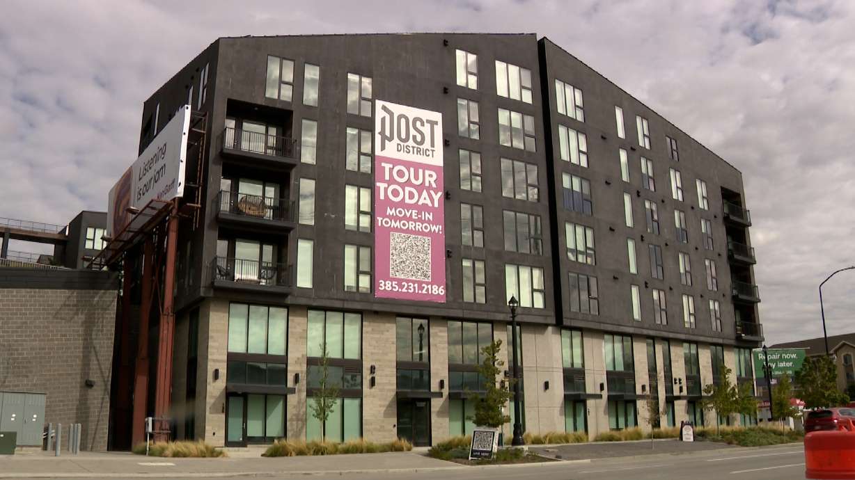 Apartments for rent in Salt Lake City are pictured on Monday. The increasing costs of owning a home are leading to higher demand for rentals, according to new data from Zillow.