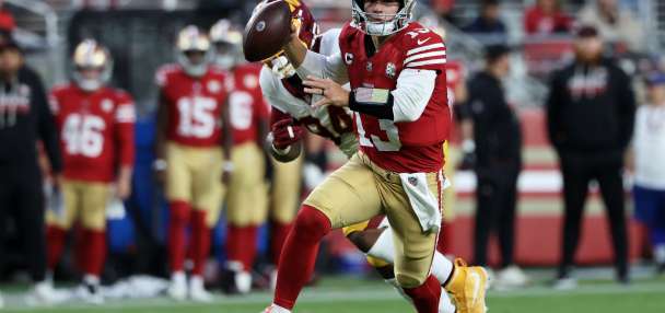 Purdy and the 49ers build a big lead and hold on to beat the Commanders 23-17