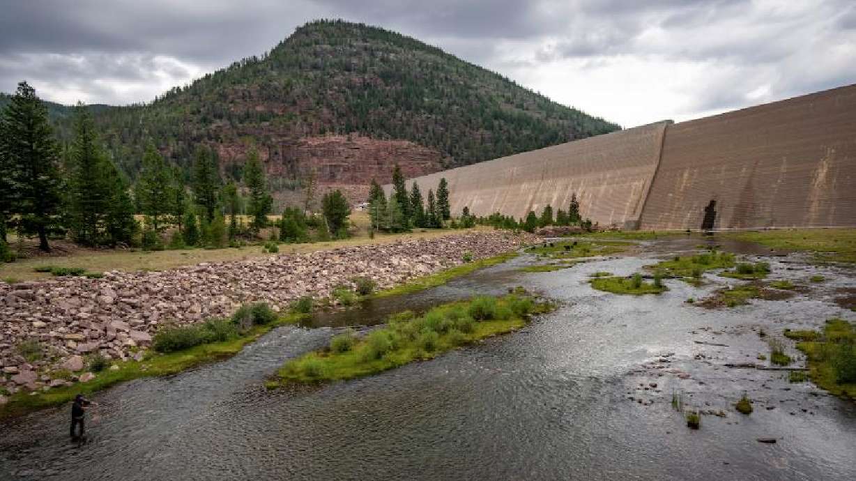 The Upper Stillwater Dam, on Rock Creek northwest of Duchesne, on Aug. 12.