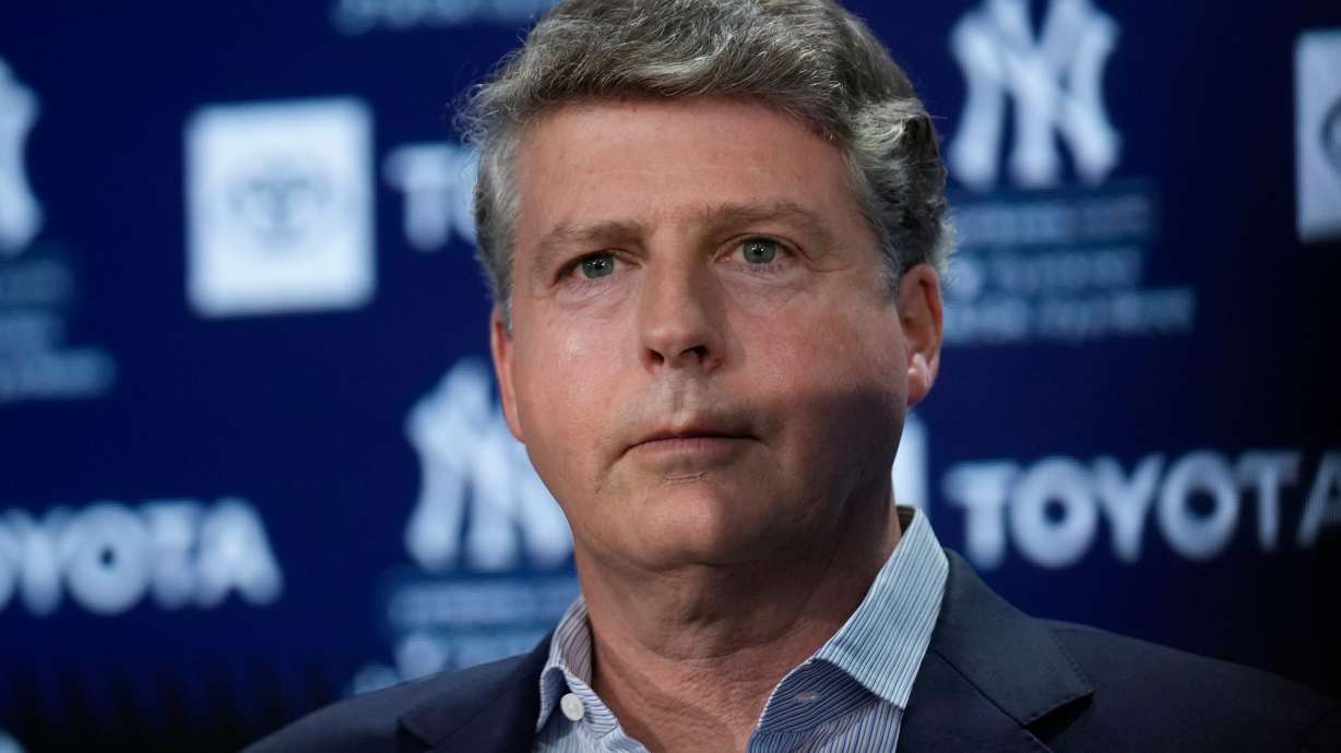 FILE - New York Yankees' owner Hal Steinbrenner attends a news conference at Yankee Stadium on Dec. 21, 2022, in New York.