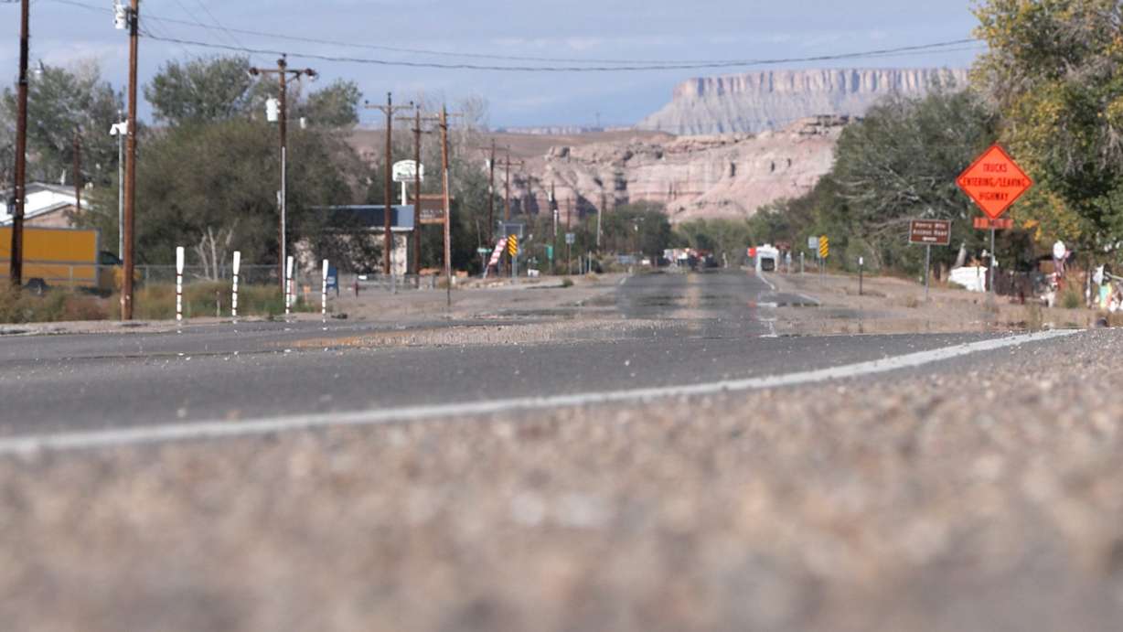 State Route 24 through Hanksville.