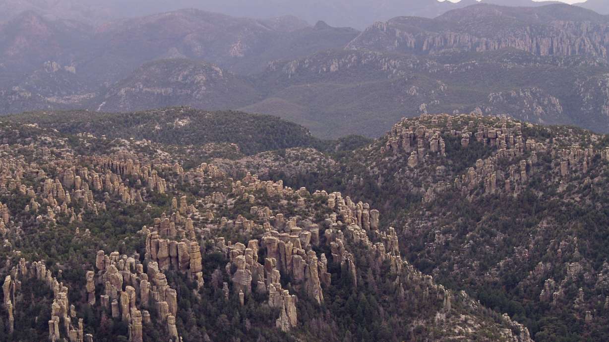 This photo provided by the National Parks Service shows Chiricahua National Monument in Arizona on April 5, 2006. The monument was redesignated as a national park on Tuesday.