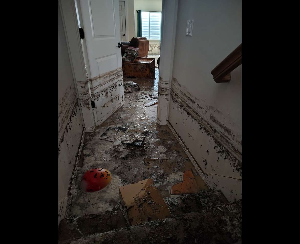 Residents report about 10 homes were damaged by flooding on Sept. 18.