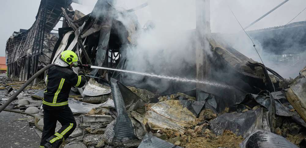 Russian missiles pound Kyiv as Moscow says over 800 Ukrainian drones downed