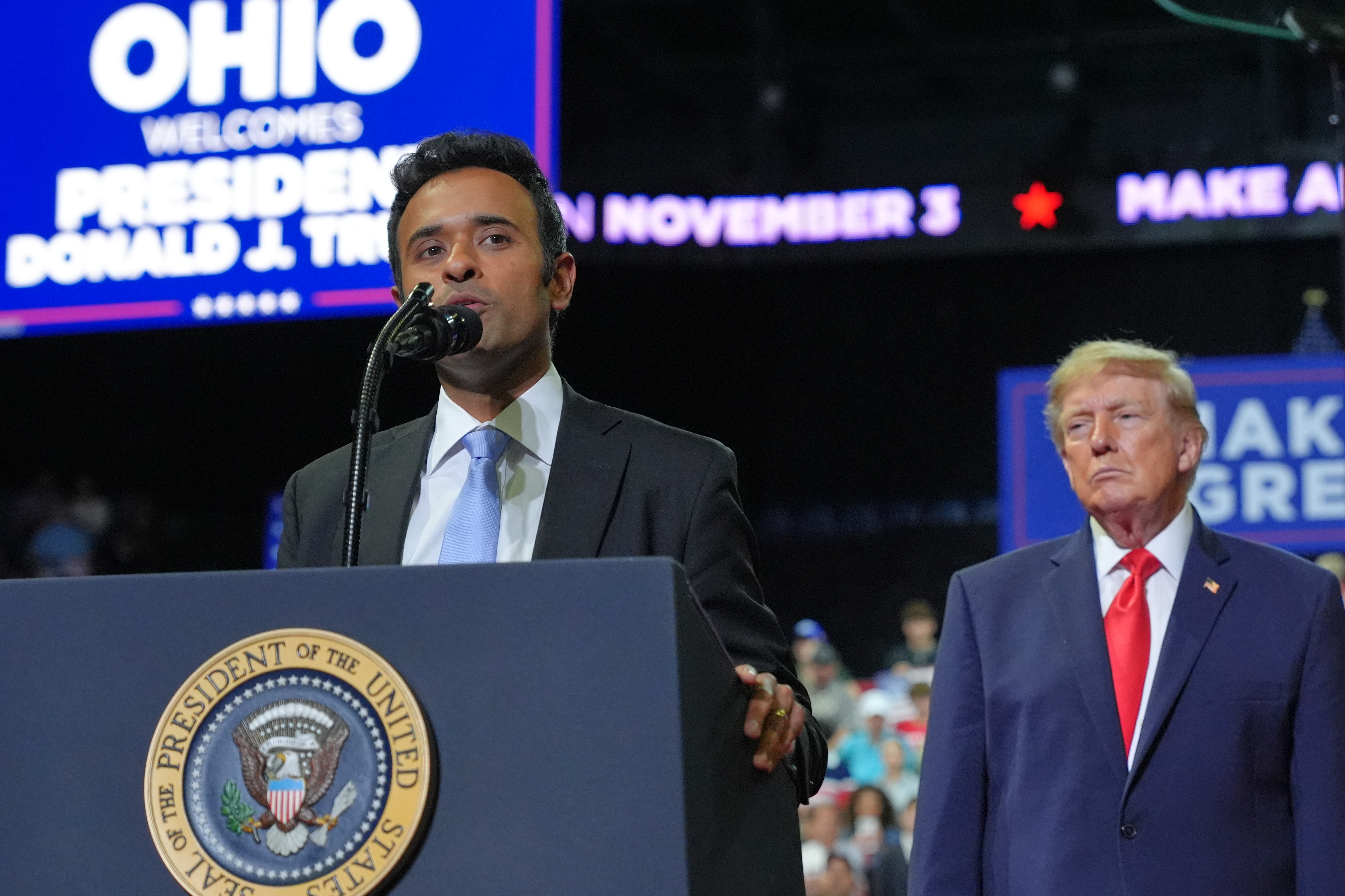 Trump backs Ramaswamy on ad featuring Amy Acton's estranged mother